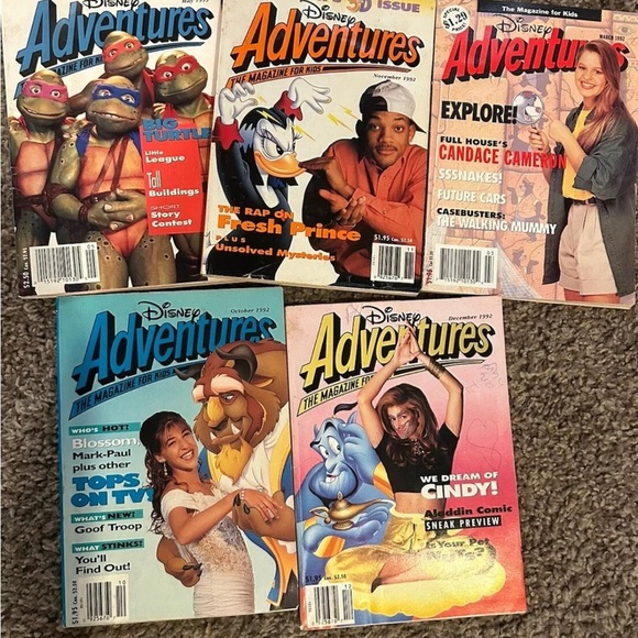 Vintage Lot Of Disney Adventure Magazines 1992-1993. 16 Books. 90’s Nostalgia - Picture 5 of 6